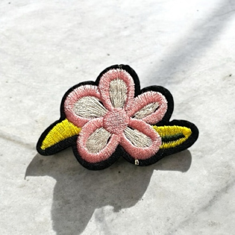 Floral Embroidered Patch